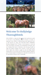 Mobile Screenshot of hollylodgethoroughbreds.com.au